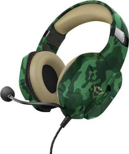 Gamer fejhallgató Trust GXT 323C CARUS HEADSET JUNGLE CAMO