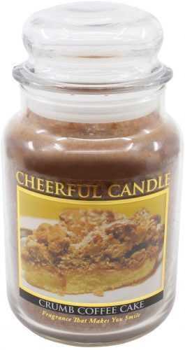 Gyertya CHEERFUL morzsás kávés sütemény 680 g
