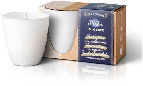 Gyertya THE GREATEST CANDLE IN THE WORLD Szegfűszeg és fahéj készlet 130 g + 2× újratöltő