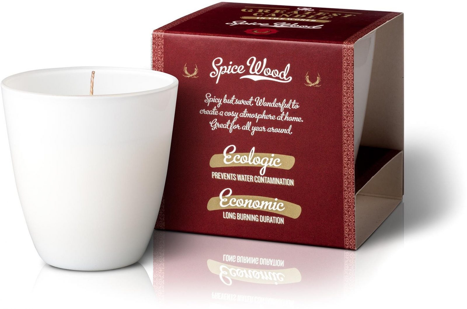 Gyertya THE GREATEST Candle Fa és fűszer 130 g