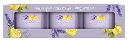 Gyertya YANKEE CANDLE Set Lemon Lavender Sampler 3× 37 g