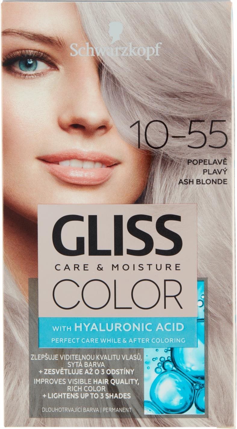 Hajfesték SCHWARZKOPF GLISS Color 10-55 Hamvas szőke 60 ml