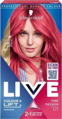 Hajfesték SCHWARZKOPF LIVE Colour+Lift L77 Rózsaszín szenvedély 60 ml