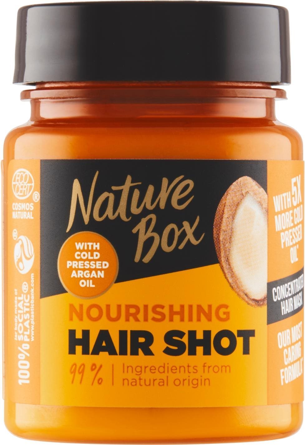 Hajpakolás NATURE BOX Hair Shot TRT Argan 60 ml