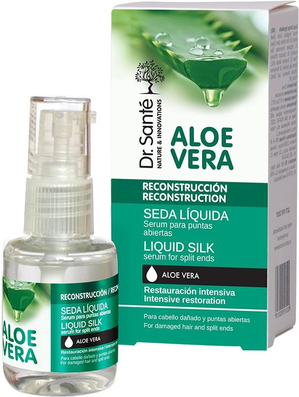Hajszérum DR. SANTÉ Aloe Vera - Liquid Silk Serum for Split Ends Intensive Restoration