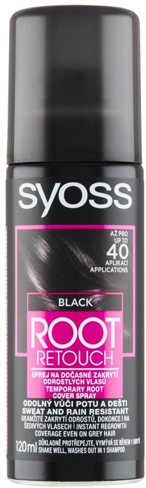 Hajtőszínező spray SYOSS Root Retoucher - Fekete