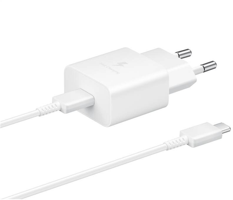 Hálózati adapter Samsung Töltő USB-C porttal (15 W) fehér