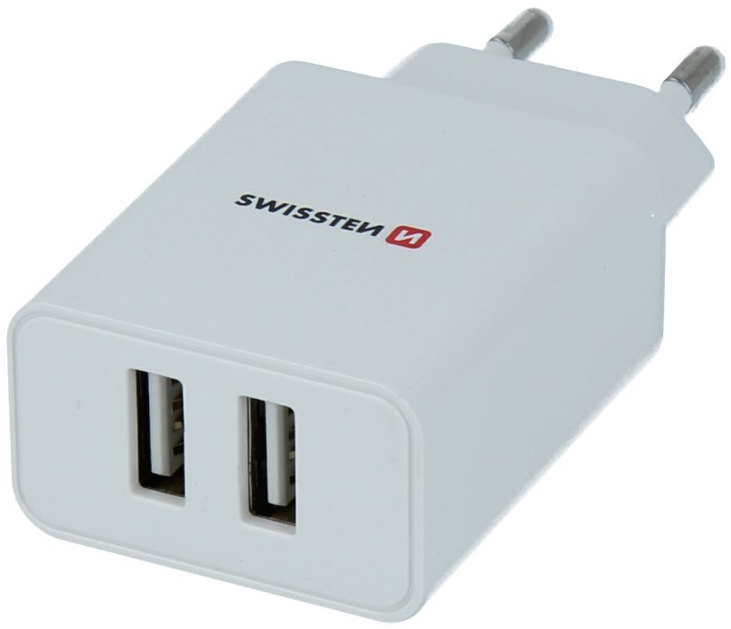 Hálózati adapter Swissten hálózati adapter SMART IC 2.1A + USB-C kábel 1