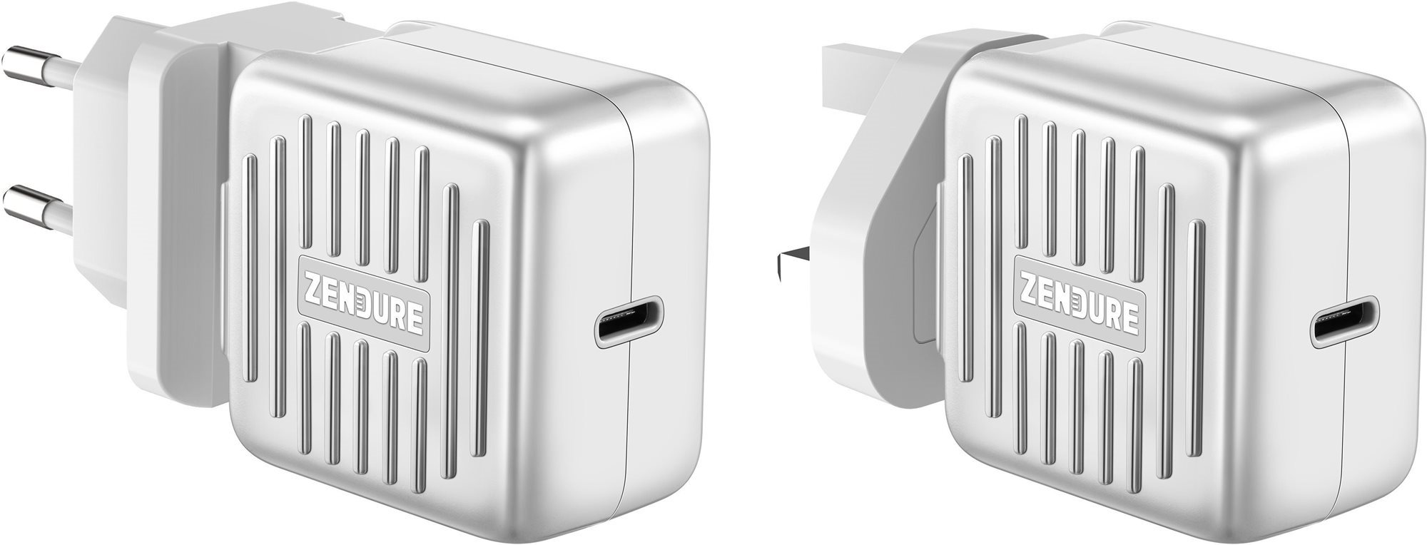 Hálózati adapter Zendure SuperPort 61W Wall Charger EU / UK / US Plug Silver