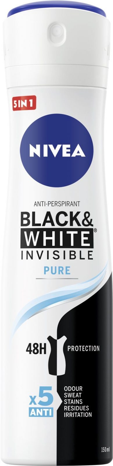 Izzadásgátló NIVEA Black & White Invisible Pure 150 ml