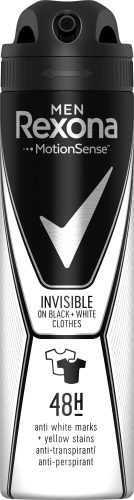 Izzadásgátló Rexona Men Invisible Black + White Izzadásgátló spray férfiaknak 150 ml