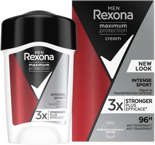 Izzadásgátló Rexona Men Maximum Protection Intense Sport Izzadásgátló krém stift férfiaknak 45 ml