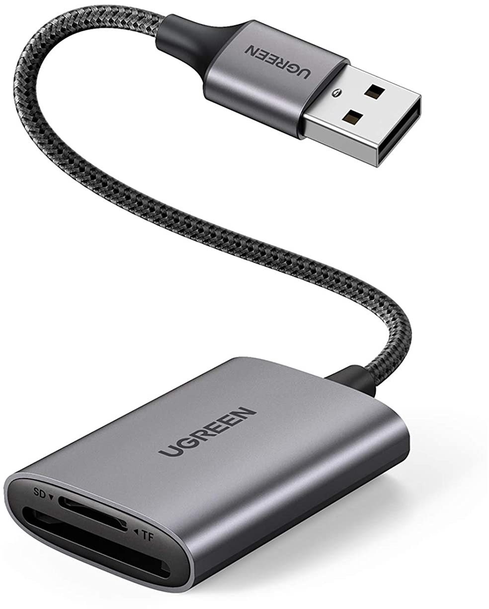 Kártyaolvasó UGREEN USB-C to SD/TF Memory Card Reader Alu Case