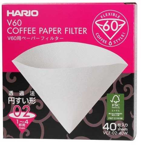 Kávéfilter Hario papírfilter V60-02