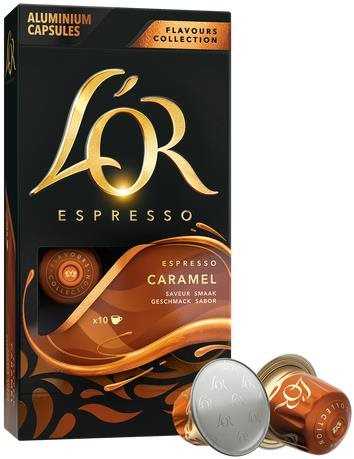 Kávékapszula L'OR Espresso Caramel 10 kapszula Nespresso®* kávégépekhez