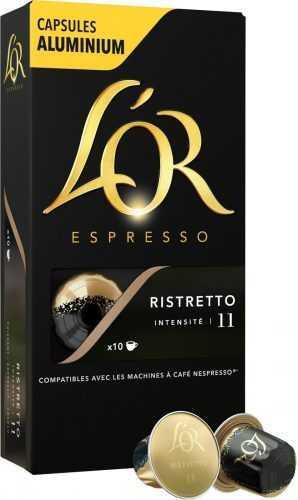 Kávékapszula L'OR Espresso Ristretto 10 db alumínium kapszula