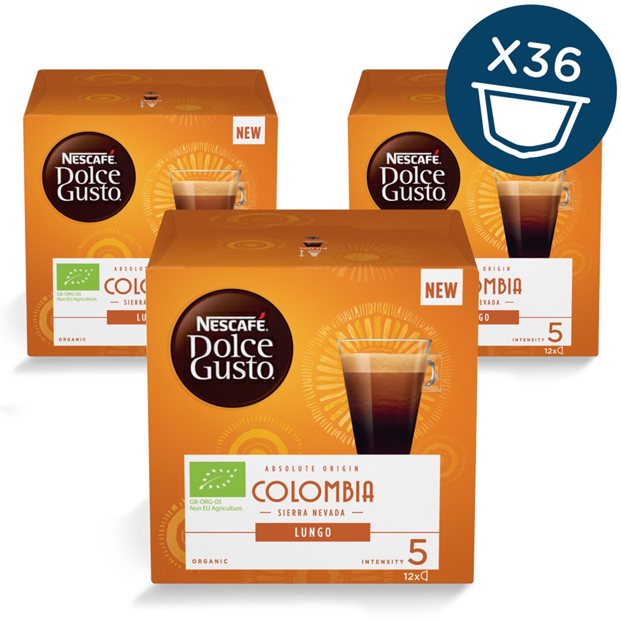Kávékapszula NESCAFÉ Dolce Gusto Kolumbia Sierra Nevada Lungo