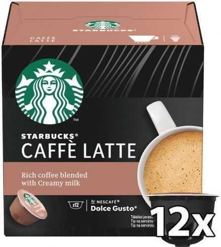 Kávékapszula STARBUCKS® Caffe Latte by NESCAFE® DOLCE GUSTO® kávé kapszula 12 db