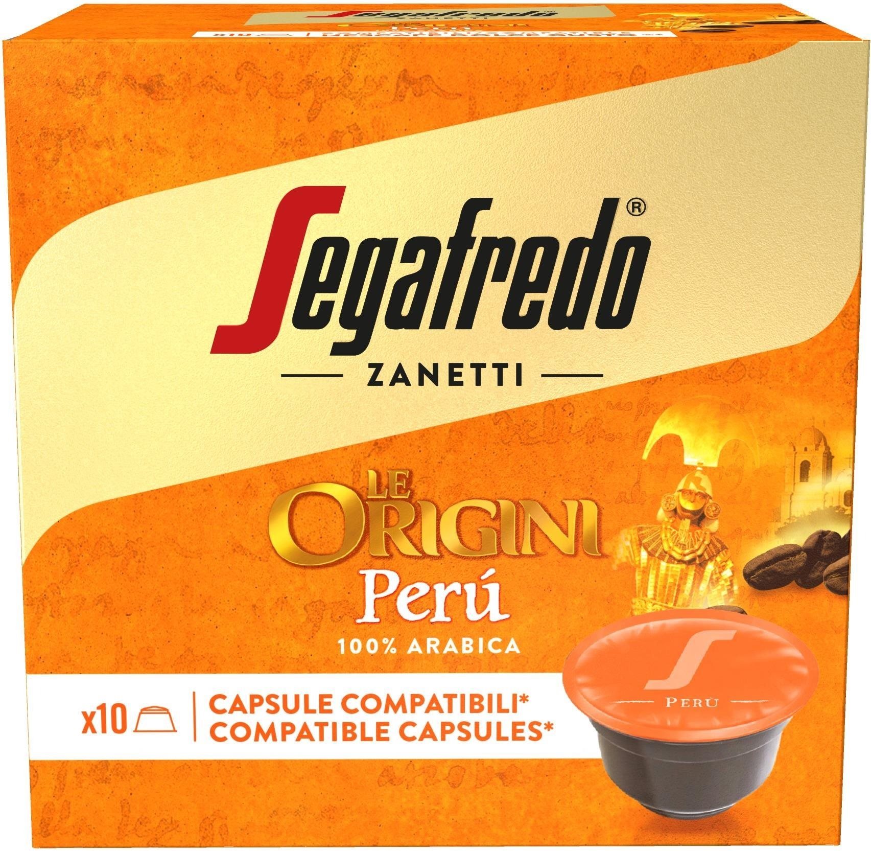 Kávékapszula Segafredo Le Origini Peru kapszula DG 10 adag