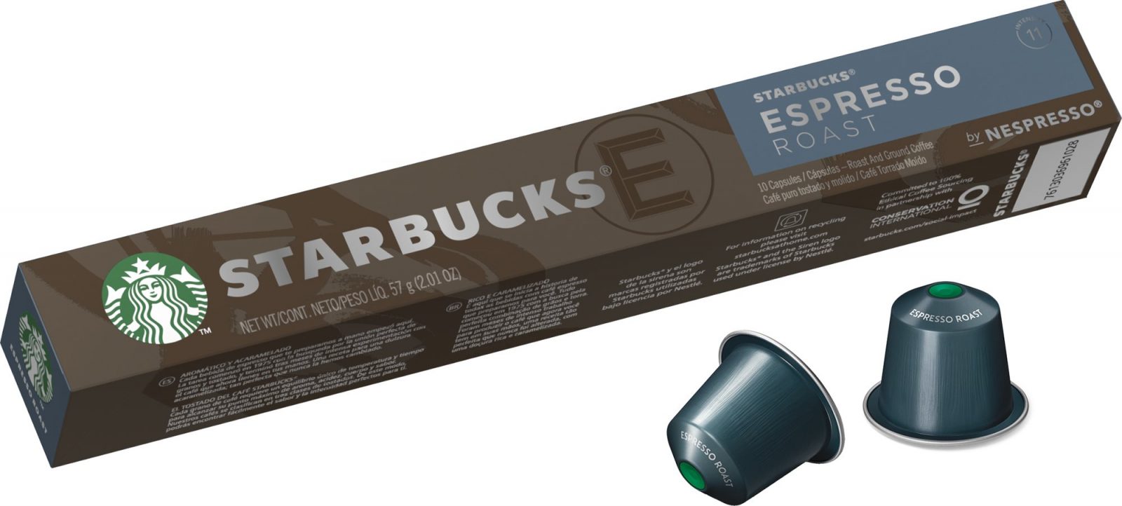 Kávékapszula Starbucks by Nespresso Espresso Roast 10db