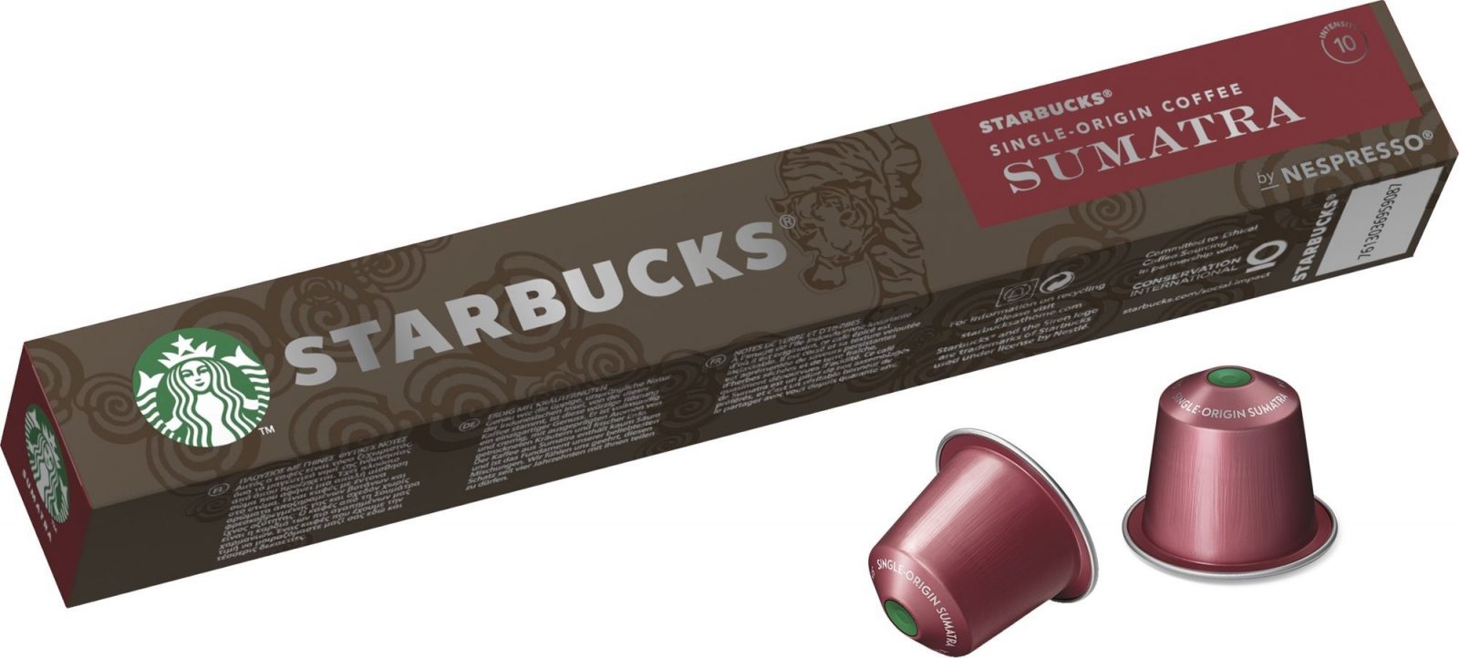 Kávékapszula Starbucks by Nespresso Sumatra 10 db