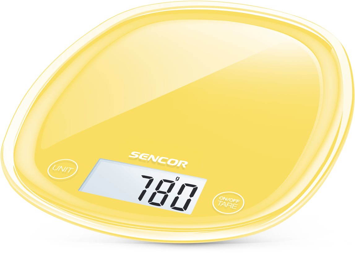Konyhai mérleg Sencor SKS Pastels 36YL sárga