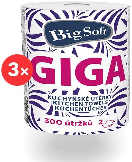 Konyhai papírtörlő BIG SOFT Giga (3 db)