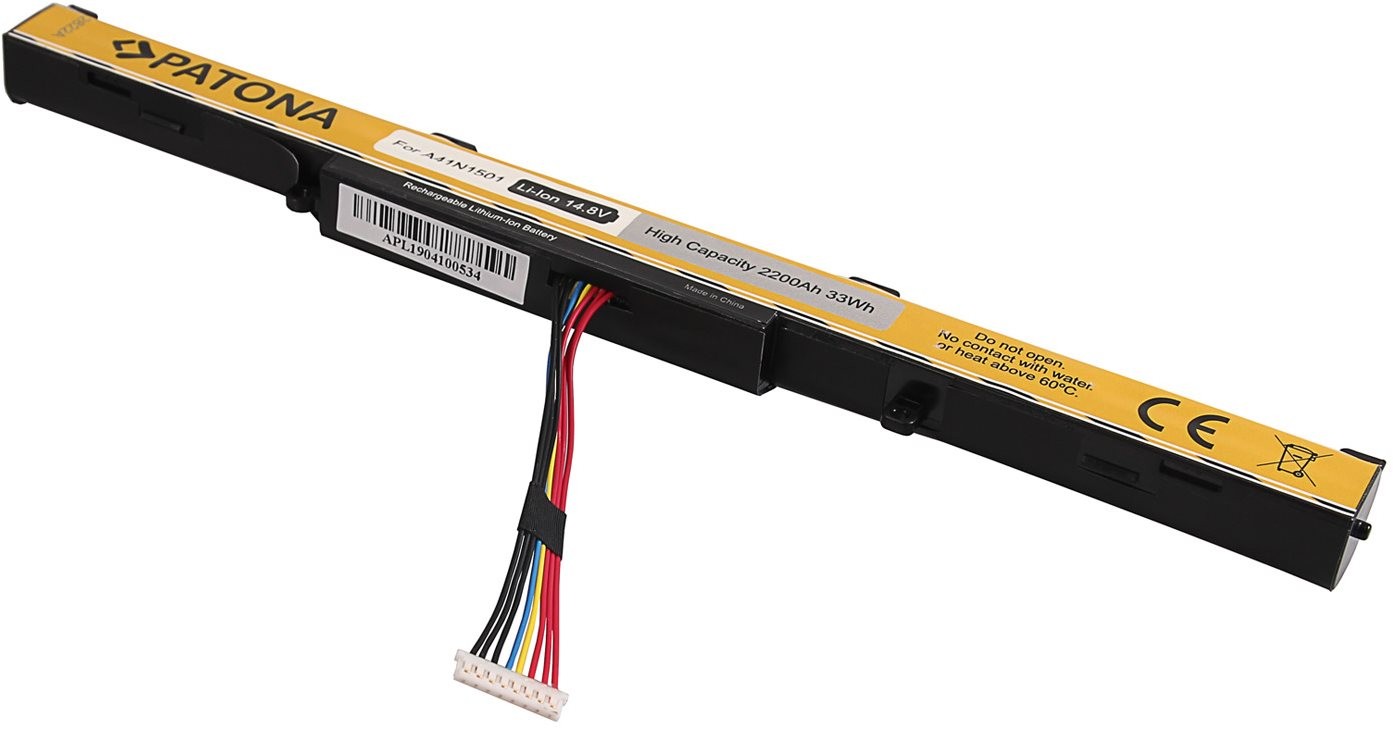 Laptop-akkumulátor PATONA akku ASUS N552/N752-höz 3200mAh Li-lon 15V