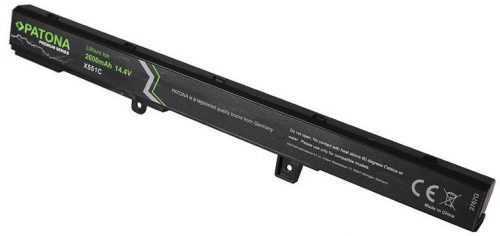 Laptop-akkumulátor PATONA akku ASUS X551 laptophoz 2600mAh Li-Ion 14.4V PREMIUM