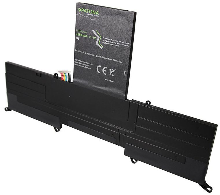 Laptop-akkumulátor PATONA az ACER Aspire S3 laptophoz 3280 mAh Li-Pol 11.1 V PREMIUM