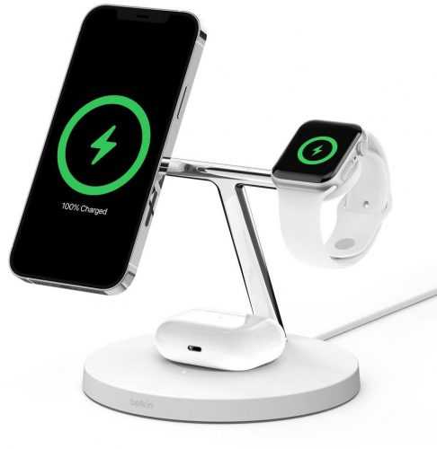 MagSafe vezeték nélküli töltő Belkin BOOST CHARGE PRO MagSafe 3 az 1-ben vezeték nélküli iPhone/Apple Watch/AirPods töltő