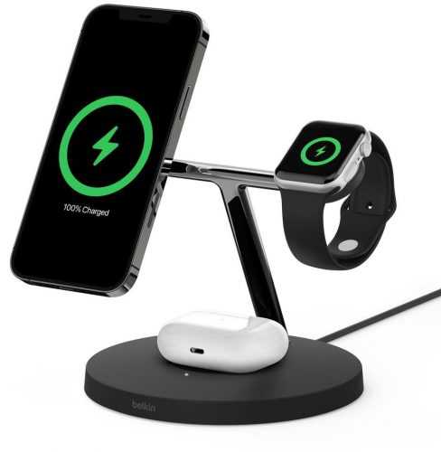 MagSafe vezeték nélküli töltő Belkin BOOST CHARGE PRO MagSafe 3 az 1-ben vezeték nélküli iPhone/Apple Watch/AirPods töltő