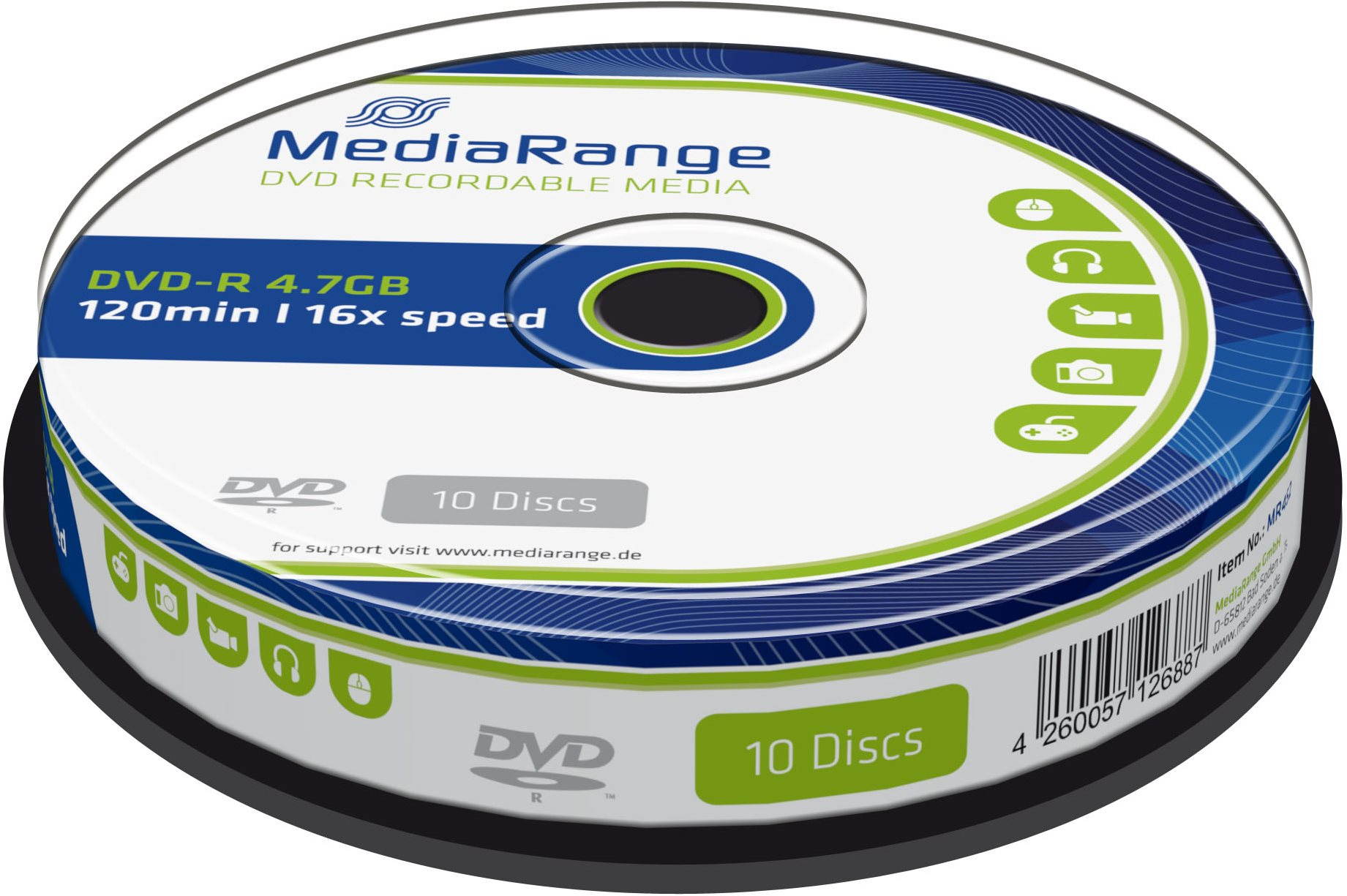 Média MediaRange DVD-R 4