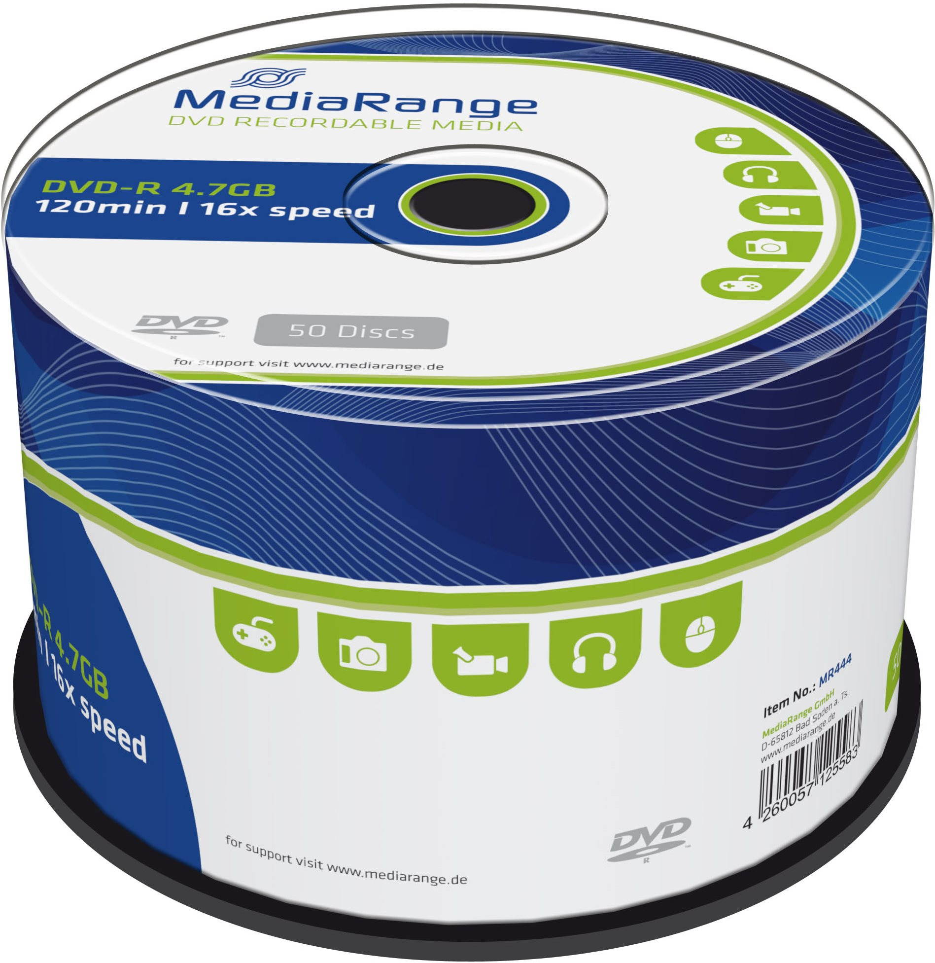 Média MediaRange DVD-R 50db henger