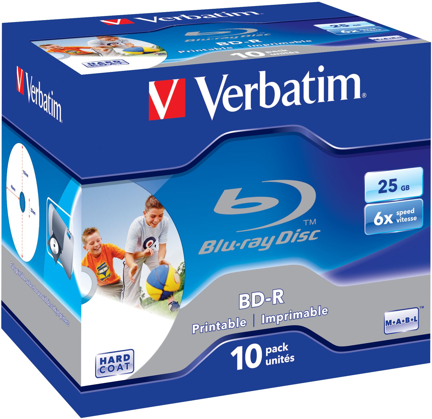 Média VERBATIM BD-R SL 25GB