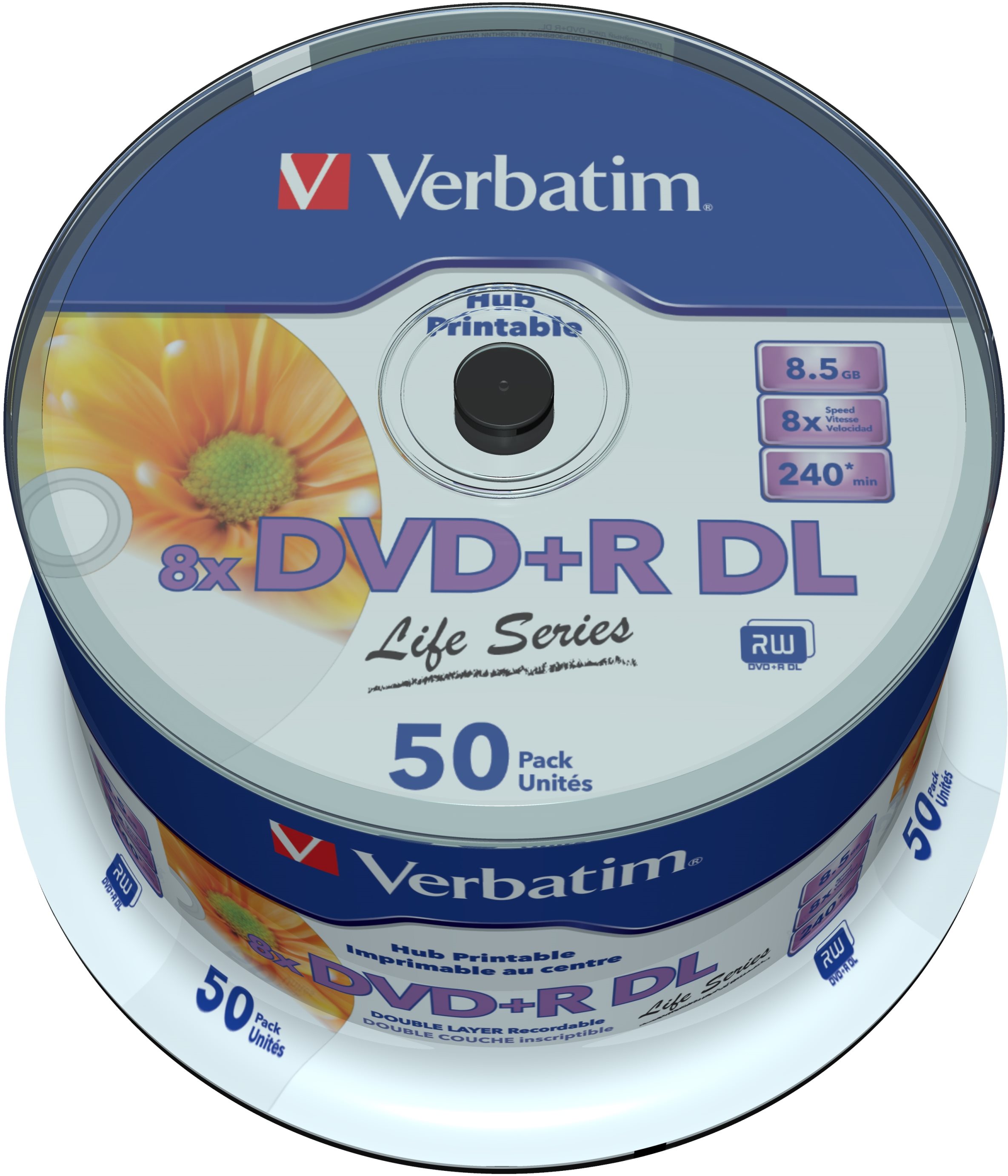 Média VERBATIM DVD+R DL 8.5GB