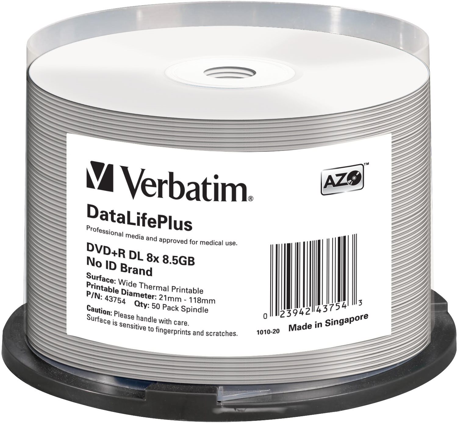 Média VERBATIM DVD+R DL DataLifePlus 8.5GB
