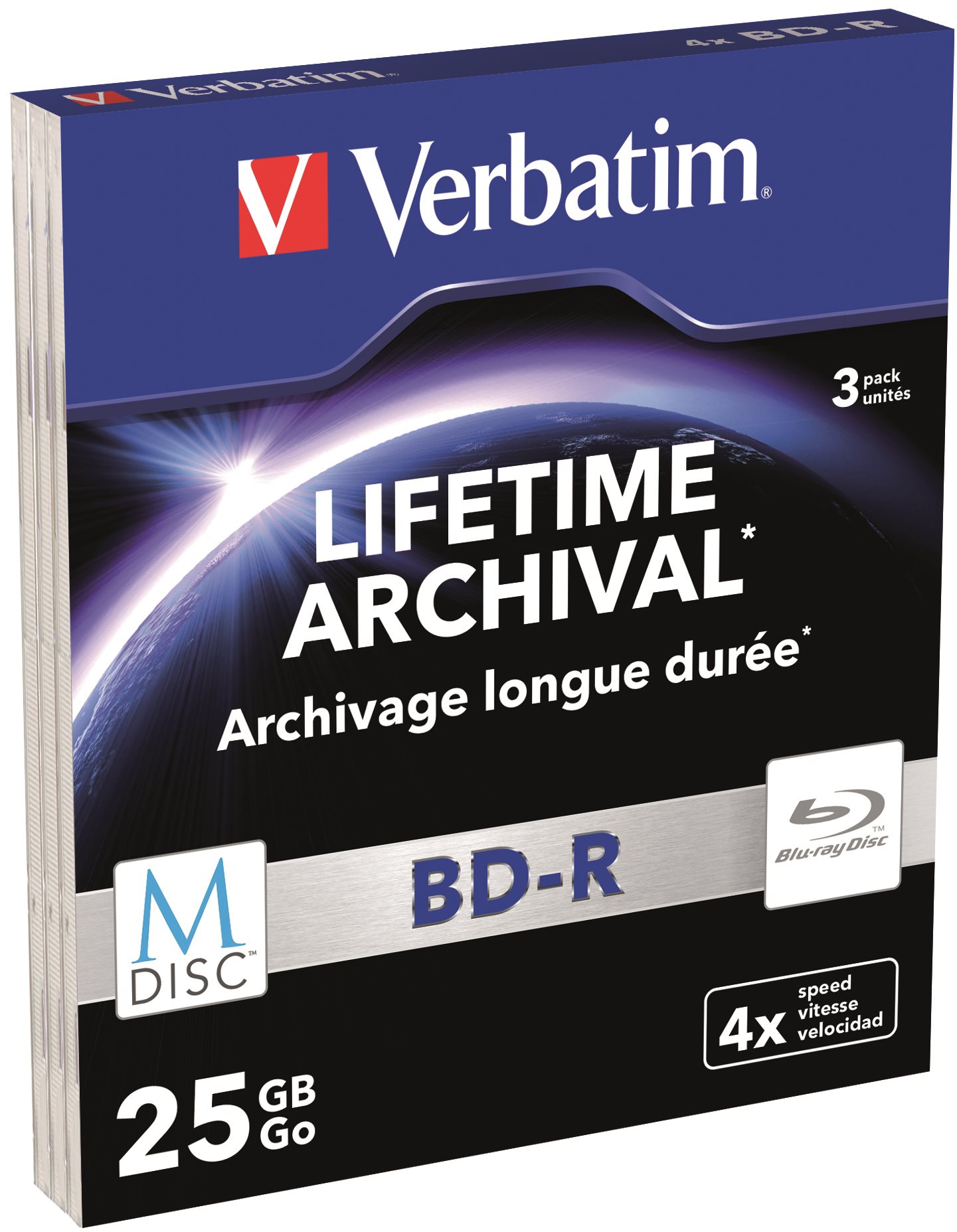 Média VERBATIM M-DISC BD-R SL 25GB