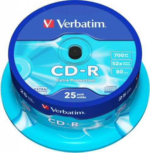 Média Verbatim CD-R 52x