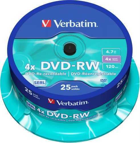 Média Verbatim DVD-RW 4x
