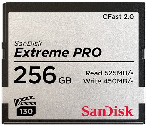 Memóriakártya SanDisk CFAST 2.0 256GB Extreme Pro VPG130