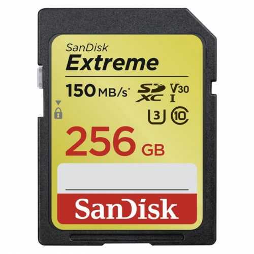 Memóriakártya SanDisk SDXC 256GB Extreme UHS-I (V30) U3