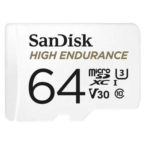 Memóriakártya SanDisk microSDHC High Endurance Video 64 GB U3 V30