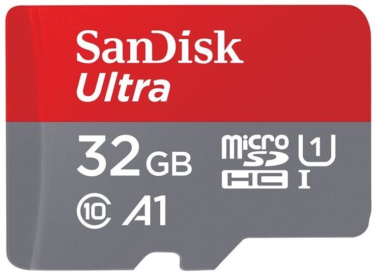 Memóriakártya SanDisk microSDHC Ultra 32GB + SD adapter