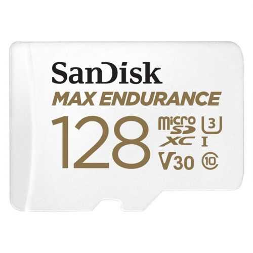 Memóriakártya SanDisk microSDXC 128GB Max Endurance + SD adapter