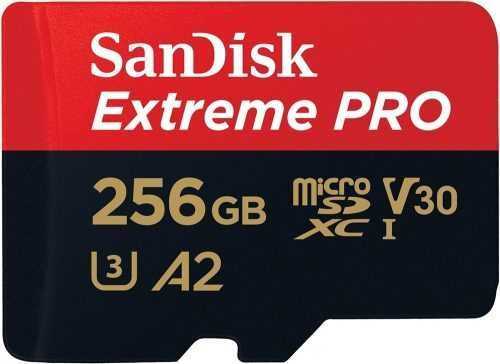 Memóriakártya SanDisk microSDXC 256 GB Extreme PRO + Rescue PRO Deluxe + SD adapter