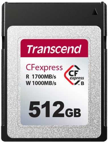Memóriakártya Transcend CFexpress 820 B típusú 512 GB-os PCIe Gen3 x2
