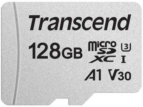 Memóriakártya Transcend microSDXC 300S 128GB + SD adapter