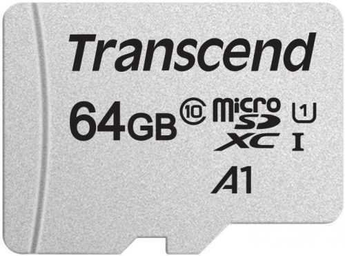 Memóriakártya Transcend microSDXC 300S 64GB + SD adapter