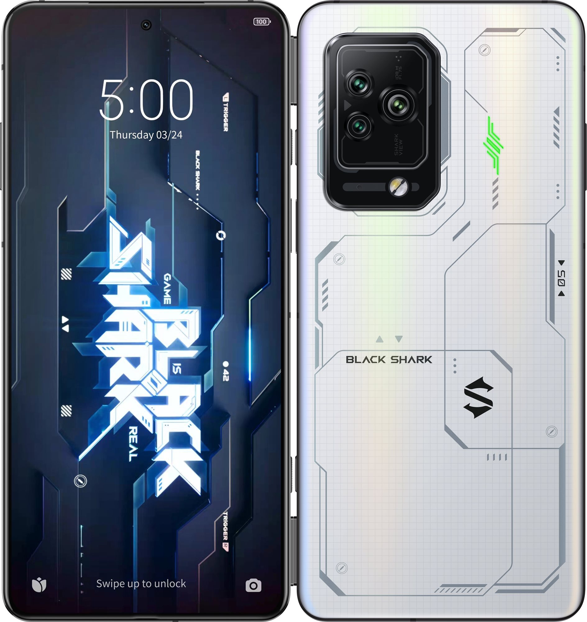 Mobiltelefon Black Shark 5 Pro 5G 8GB/128GB fehér